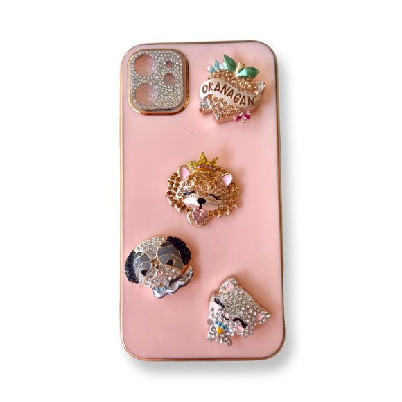 rhinestone Yorkie sticker charm - Picture 4 of 4